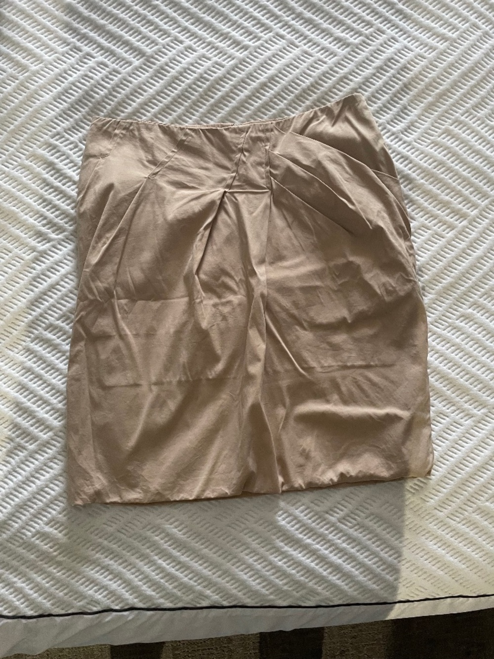 GUNEX Brunello Cucinelli skirt/neutral/mini/beige US 6/FR38/one pocket - Picture 1 of 5